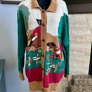 Vintage Horse Cardigan